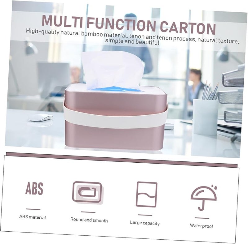 White Multi Functional Desktop Tissue Dispenser Box For Home And Restaurant - Image 4